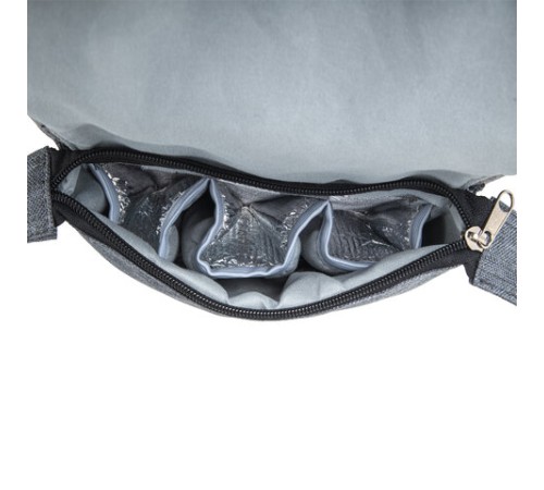 Рюкзак для мамы BRAUBERG MOMMY, крепления для коляски, термокарманы, серый, 41x24x17 см, 270818