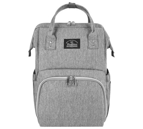 Рюкзак для мамы BRAUBERG MOMMY с ковриком, крепления на коляску, термокарманы, серый, 40x26x17 см, 270819