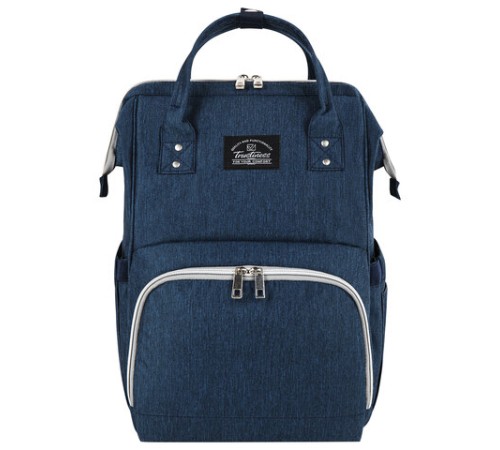 Рюкзак для мамы BRAUBERG MOMMY с ковриком, крепления на коляску, термокарманы, синий, 40x26x17 см, 270820