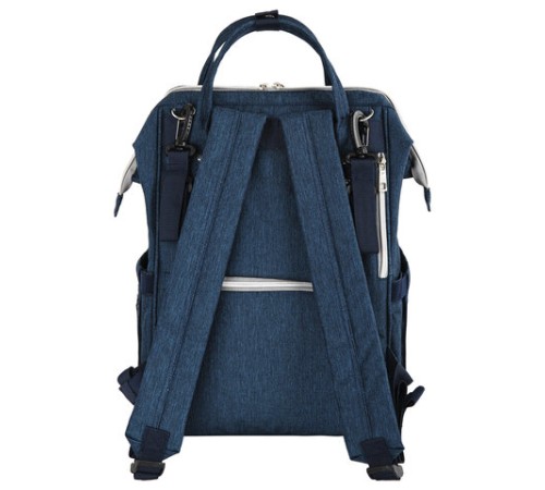 Рюкзак для мамы BRAUBERG MOMMY с ковриком, крепления на коляску, термокарманы, синий, 40x26x17 см, 270820