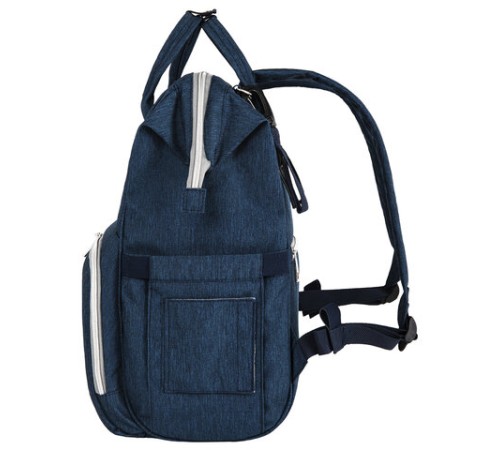 Рюкзак для мамы BRAUBERG MOMMY с ковриком, крепления на коляску, термокарманы, синий, 40x26x17 см, 270820