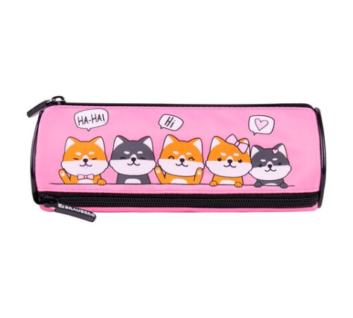 Пенал мягкий BRAUBERG, 3 отделения, нейлон, 21х7х7 см, 