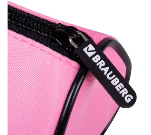 Пенал мягкий BRAUBERG, 3 отделения, нейлон, 21х7х7 см, 