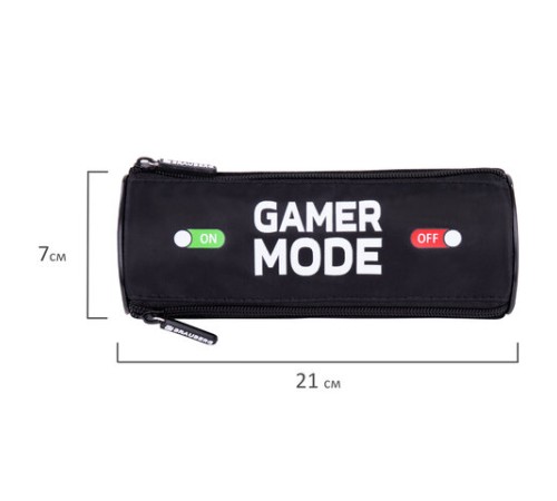 Пенал мягкий BRAUBERG, 3 отделения, нейлон, 21х7х7 см, 