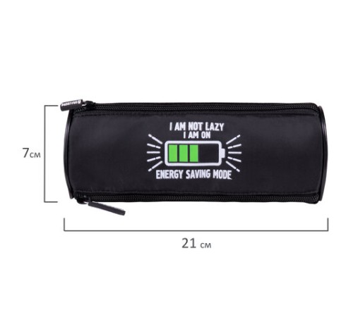 Пенал мягкий BRAUBERG, 3 отделения, нейлон, 21х7х7 см, 