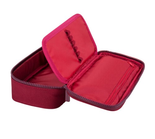 Пенал-косметичка BRAUBERG, 1 отделение, органайзер, полиэстер, 22x11,5x6 см, винный, 270845