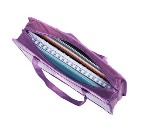 Папка на молнии с ручками BRAUBERG А4, 1 отделение, пластик, 80 мм, 