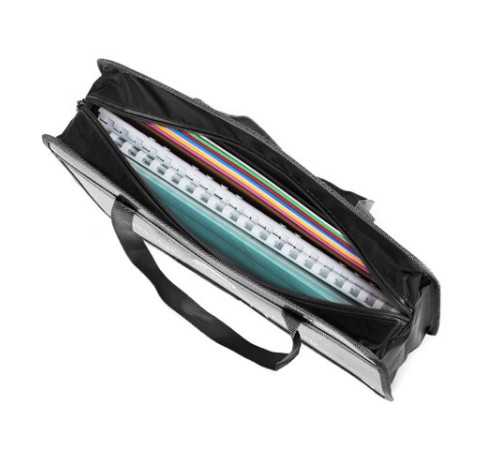 Папка на молнии с ручками BRAUBERG А4, 1 отделение, пластик, 80 мм, 