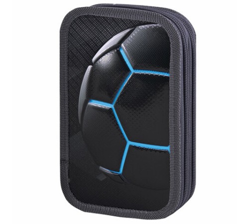 Пенал ЮНЛАНДИЯ, 2 отделения, ламинированный картон, конгрев, 19х11 см, 