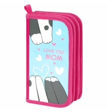 Пенал ПИФАГОР, 3 отделения, ламинированный картон, 19х11 см, 