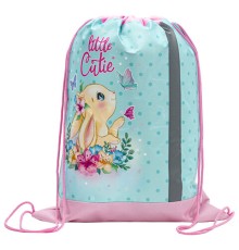 Мешок для обуви ЮНЛАНДИЯ, плотный, светоотражающая полоса, полиэстер, 46х36 см, 