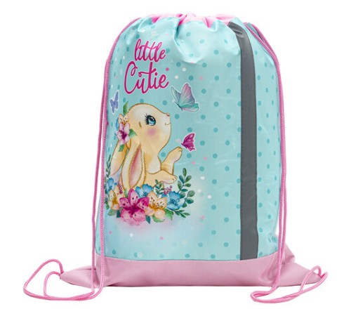 Мешок для обуви ЮНЛАНДИЯ, плотный, светоотражающая полоса, полиэстер, 46х36 см, 