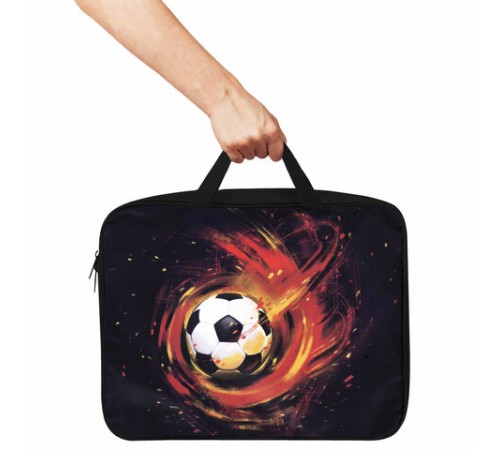 Папка на молнии с ручками BRAUBERG А4, 1 отделение, полиэстер, 80 мм, 