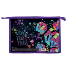 Папка для труда на молнии BRAUBERG А4, 2 отделения, органайзер, 