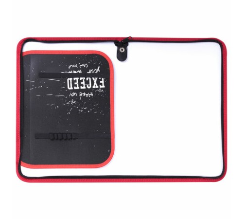 Папка для труда на молнии ЮНЛАНДИЯ А4, 1 отделение, откидная планка, органайзер, 