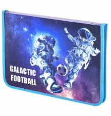 Папка для труда на молнии ЮНЛАНДИЯ А4, 1 отделение, откидная планка, органайзер, 