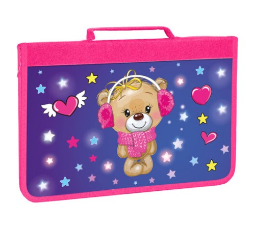 Папка для труда на молнии BRAUBERG А4 с ручкой, 1 отделение, картон, органайзер, 