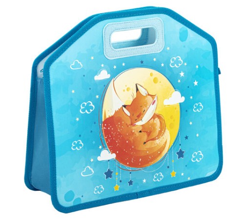 Папка-сумка ЮНЛАНДИЯ, 1 отделение, фетровые ручки, 34х30х11 см, 