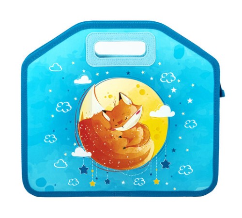 Папка-сумка ЮНЛАНДИЯ, 1 отделение, фетровые ручки, 34х30х11 см, 