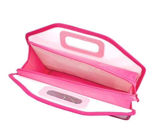 Папка-сумка ЮНЛАНДИЯ, 1 отделение, фетровые ручки, 34х30х11 см, 