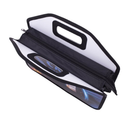 Папка-сумка ЮНЛАНДИЯ, 1 отделение, фетровые ручки, 34х30х11 см, 