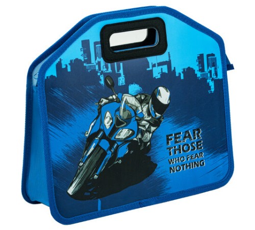 Папка-сумка ЮНЛАНДИЯ, 1 отделение, фетровые ручки, 34х30х11 см, 