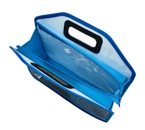 Папка-сумка ЮНЛАНДИЯ, 1 отделение, фетровые ручки, 34х30х11 см, 