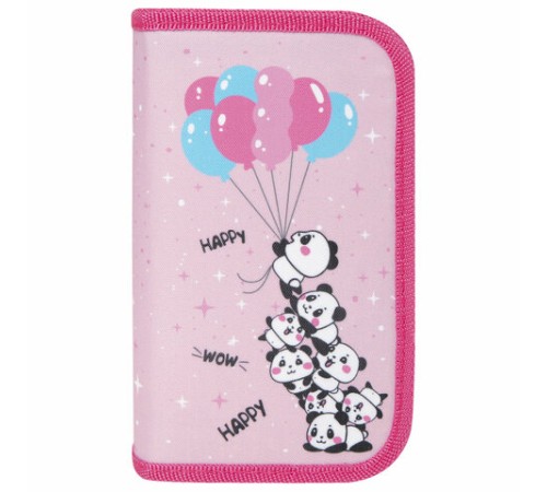 Пенал ЮНЛАНДИЯ, 3 отделения, полиэстер, 19х11 см, 