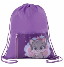 Мешок для обуви ЮНЛАНДИЯ, карман на молнии, 33х42 см, 