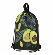 Мешок для обуви ЮНЛАНДИЯ, с ручками, боковой карман на молнии, 46х36 см, 