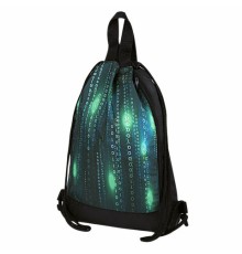 Мешок для обуви ЮНЛАНДИЯ, с ручками, боковой карман на молнии, 46х36 см, 