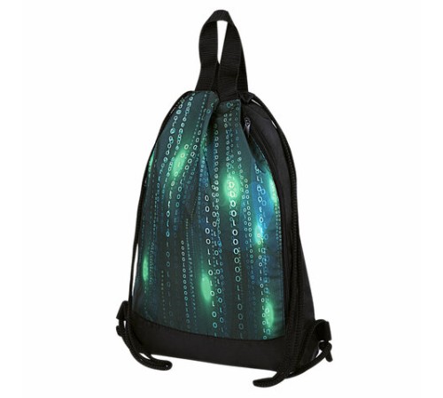 Мешок для обуви ЮНЛАНДИЯ, с ручками, боковой карман на молнии, 46х36 см, 