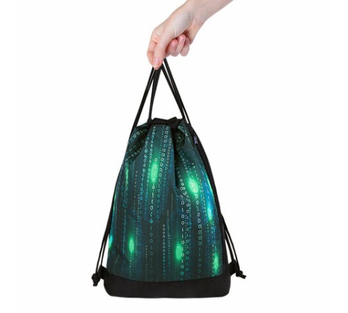 Мешок для обуви ЮНЛАНДИЯ, с ручками, боковой карман на молнии, 46х36 см, 