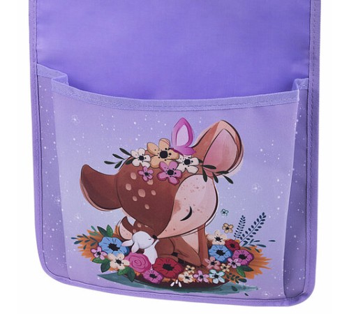 Кармашки-органайзер в шкафчик для детского сада ЮНЛАНДИЯ, с ПРОЗРАЧНЫМ КАРМАНОМ, увеличенный размер, 26х80 см, 