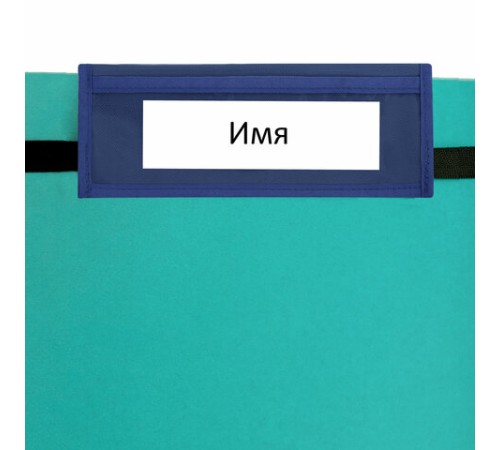 Кармашки-органайзер в шкафчик для детского сада ЮНЛАНДИЯ, с ПРОЗРАЧНЫМ КАРМАНОМ, увеличенный размер, 26х80 см, 