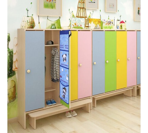 Кармашки-органайзер в шкафчик для детского сада ЮНЛАНДИЯ, увеличенный размер, 26х80 см, 