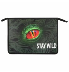 Папка для тетрадей ЮНЛАНДИЯ А4, 1 отделение, пластик, на молнии, 