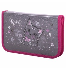 Пенал ЮНЛАНДИЯ, 1 отделение, металлизированный картон, конгрев, 19х11 см, 