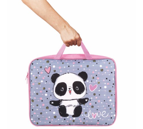 Папка на молнии с ручками BRAUBERG А4, 1 отделение, полиэстер, 80 мм, 