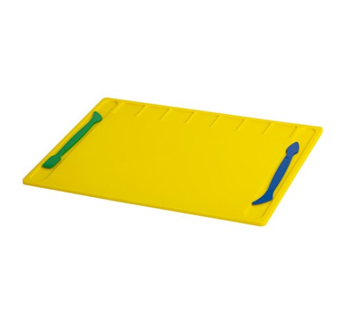 Доска для лепки с отделениями и 2 стеками А4, 280х200 мм, желтая, BRAUBERG KIDS, 271144