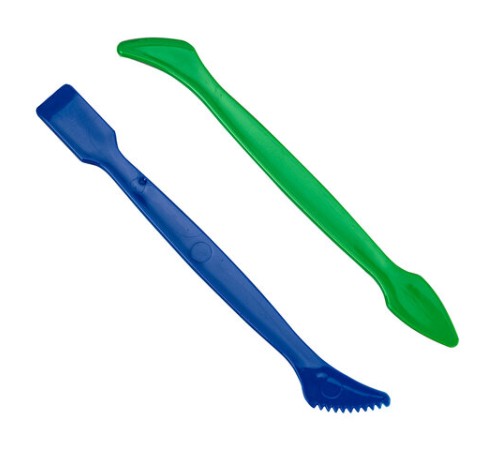 Доска для лепки с отделениями и 2 стеками А4, 280х200 мм, желтая, BRAUBERG KIDS, 271144