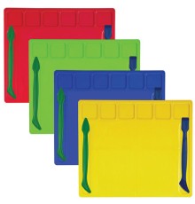 Доска для лепки с отделениями и 2 стеками А5, 200х170 мм, ассорти, BRAUBERG KIDS, 271145