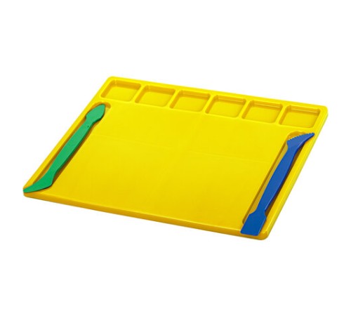 Доска для лепки с отделениями и 2 стеками А5, 200х170 мм, ассорти, BRAUBERG KIDS, 271145