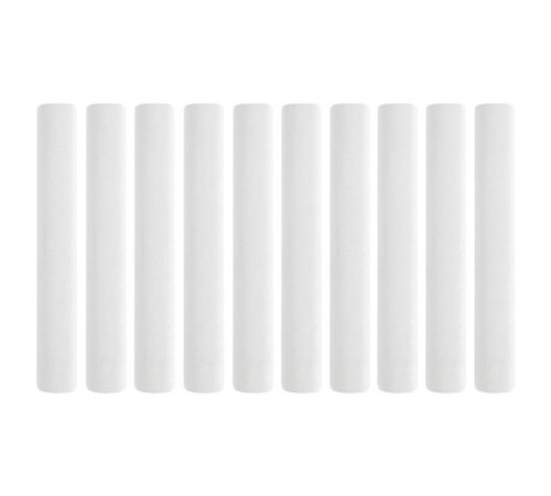 Мел белый круглый мягкий 10 штук, BRAUBERG 