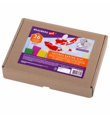 Глина полимерная запекаемая, НАБОР 36 цветов по 20 г, с аксессуарами, в гофрокоробе, BRAUBERG, 271159