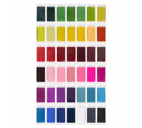 Глина полимерная запекаемая, НАБОР 42 цвета по 20 г, с аксессуарами, в гофрокоробе, BRAUBERG, 271160