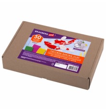 Глина полимерная запекаемая, НАБОР 50 цветов по 20 г, с аксессуарами, в гофрокоробе, BRAUBERG, 271161