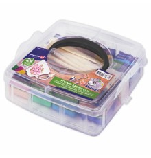 Глина полимерная запекаемая, НАБОР 24 цвета по 20 г, с аксессуарами в кейсе, BRAUBERG ART, 271163