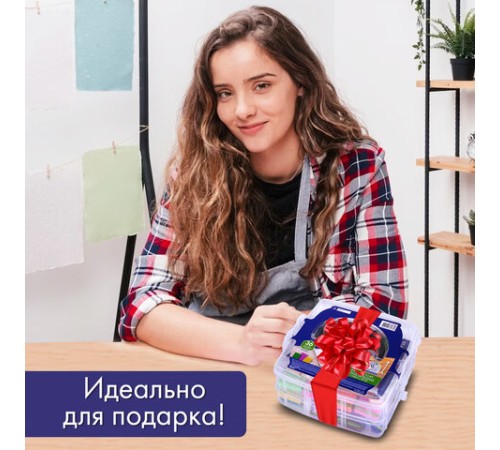 Глина полимерная запекаемая, НАБОР 36 цветов по 20 г, с аксессуарами в кейсе, BRAUBERG ART, 271164