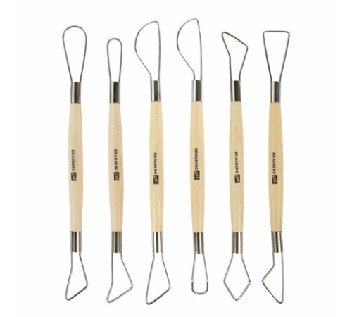 Стеки-петли для моделирования из дерева и металла, НАБОР 6 шт., BRAUBERG ART, 271168